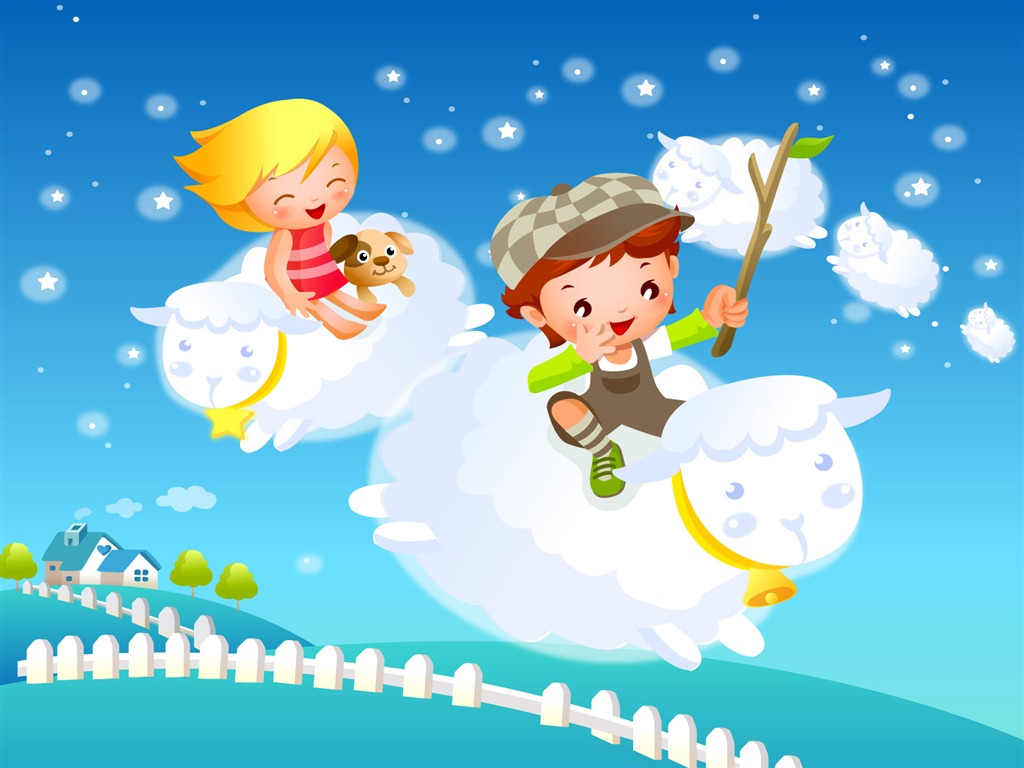 Childhood Dreams Cartoon Wallpaper (1) #11 - 1024x768