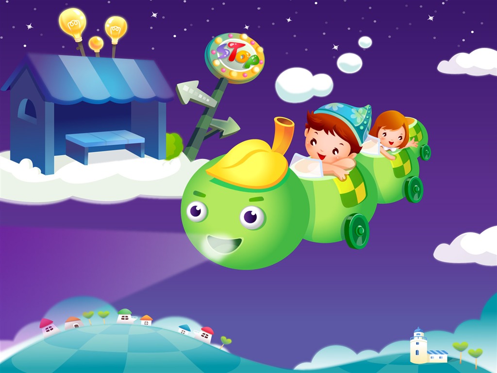 Childhood Dreams Cartoon Wallpaper (1) #15 - 1024x768