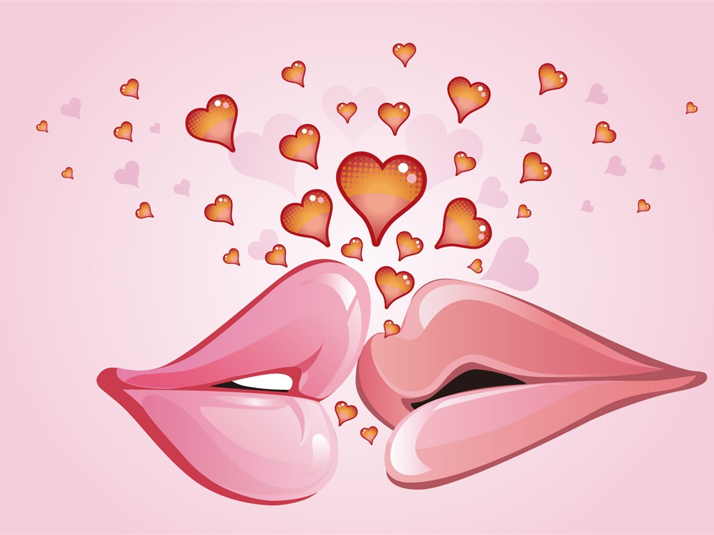 Valentinstag Love Theme Wallpaper #22 - 1024x768