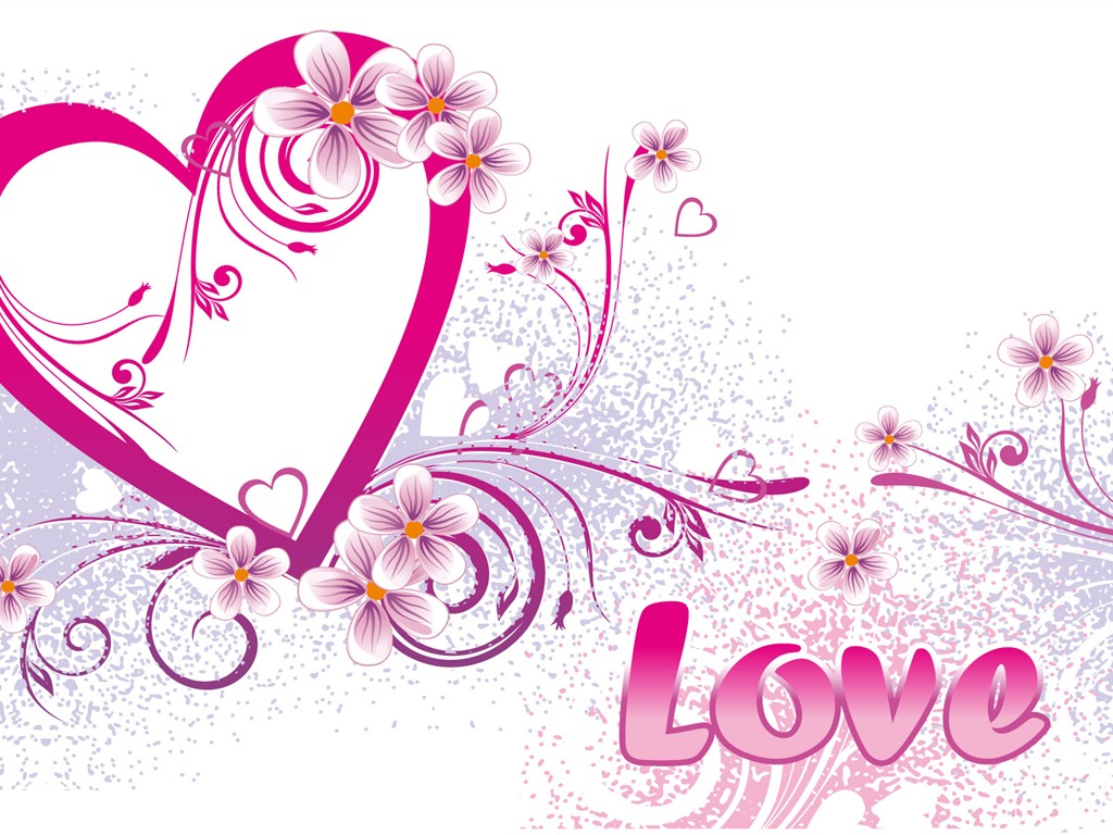 Valentinstag Love Theme Wallpaper #26 - 1024x768