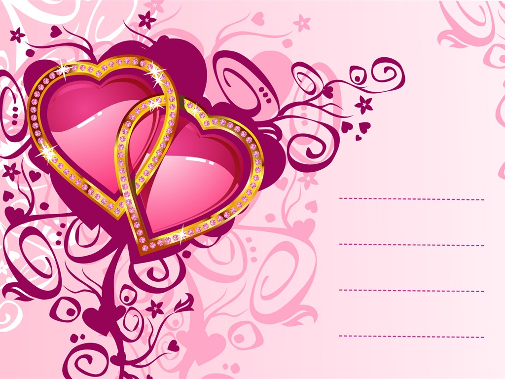 Valentinstag Love Theme Wallpaper #31 - 1024x768