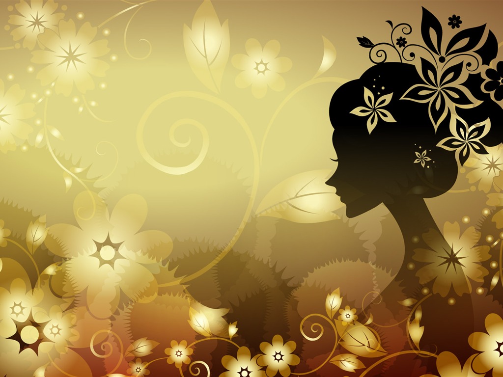 Vector happy childhood Wallpaper (5) #4 - 1024x768
