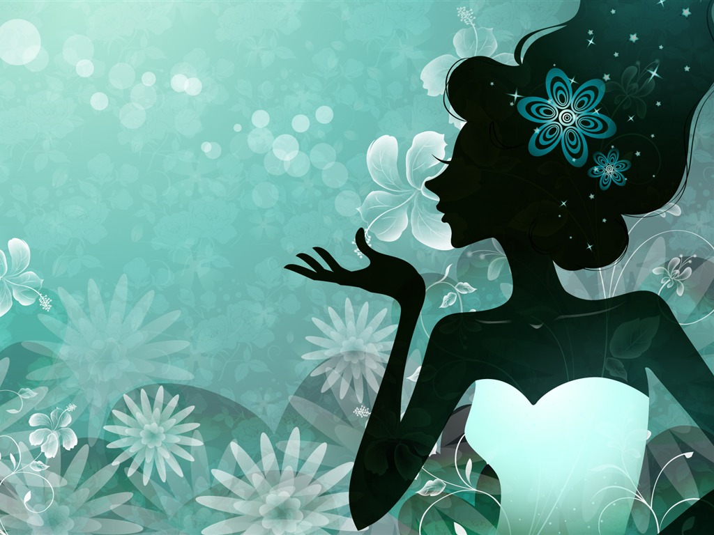 Vector happy childhood Wallpaper (5) #5 - 1024x768