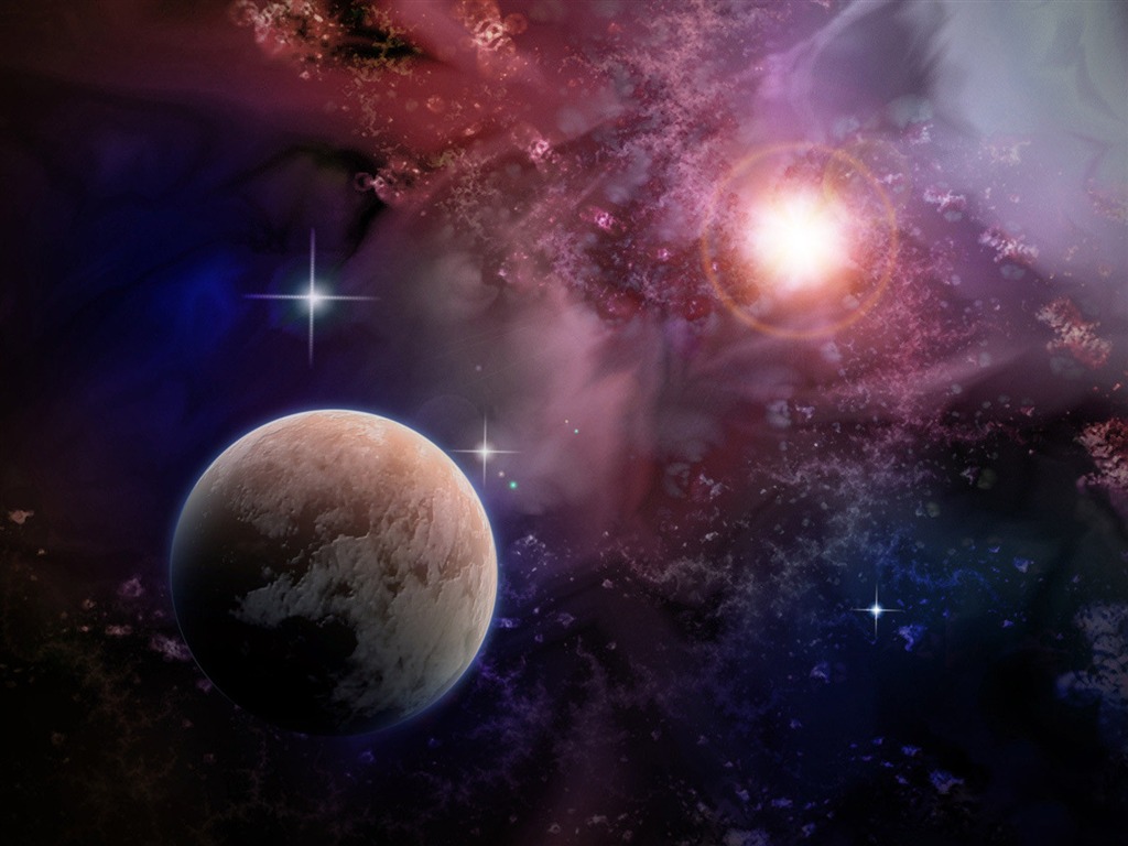 Unendlichen Universums, das schöne Star Wallpaper #30 - 1024x768