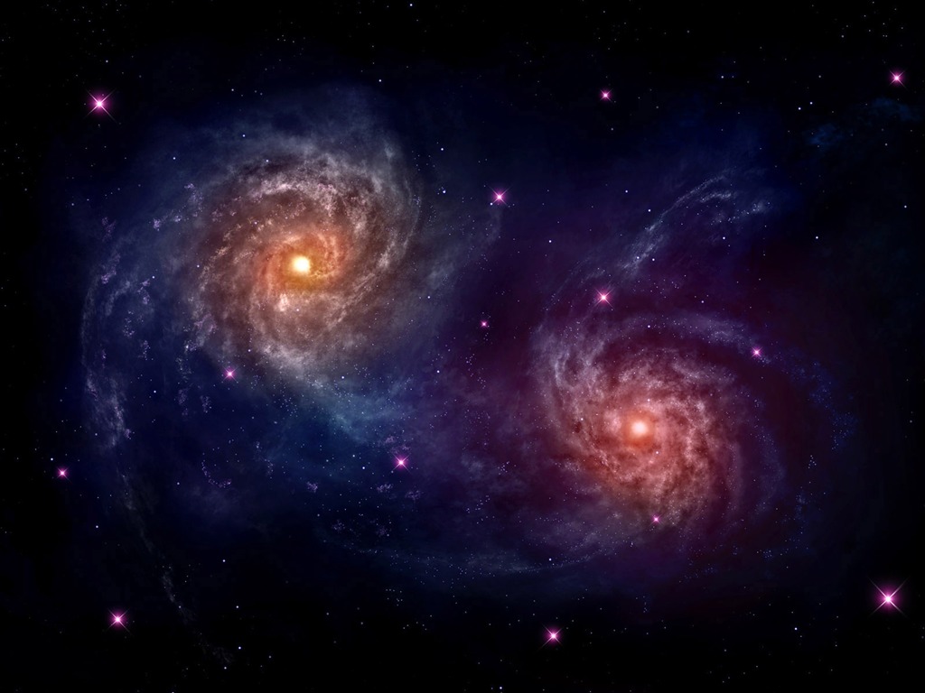 Unendlichen Universums, das schöne Star Wallpaper #8 - 1024x768