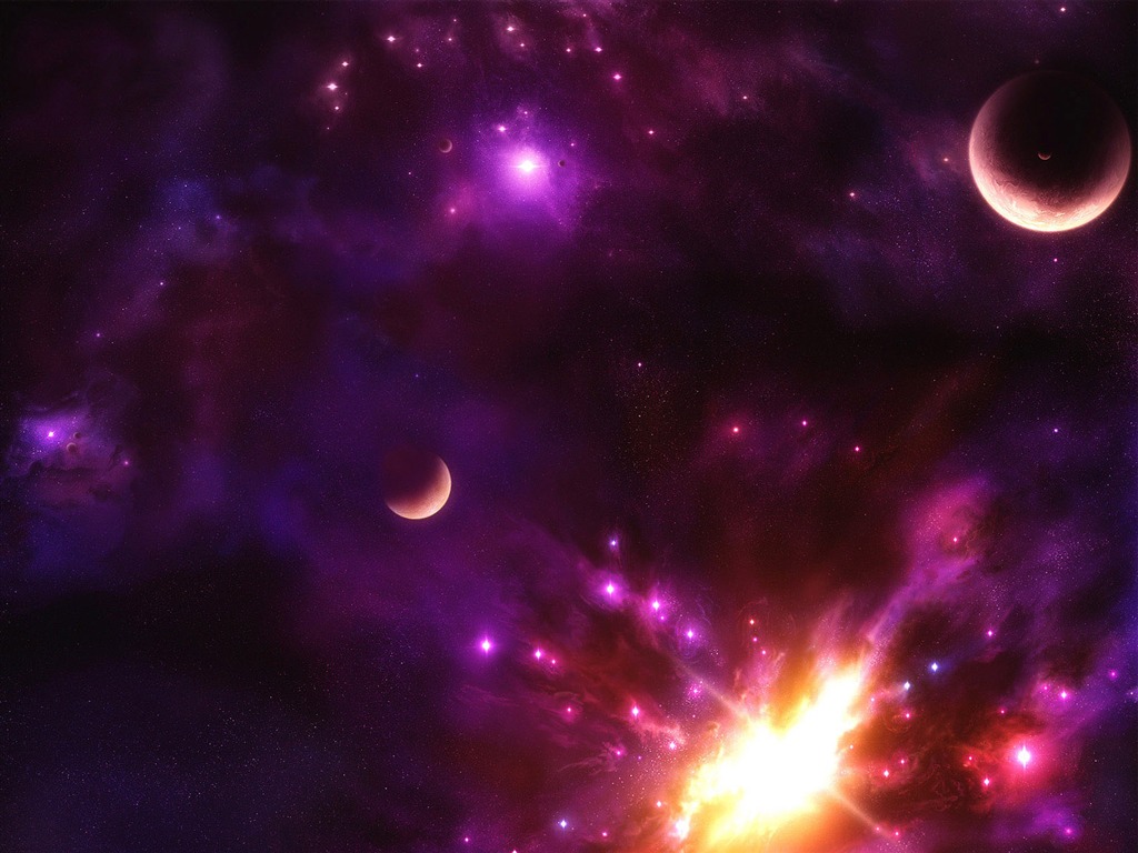 Unendlichen Universums, das schöne Star Wallpaper #17 - 1024x768