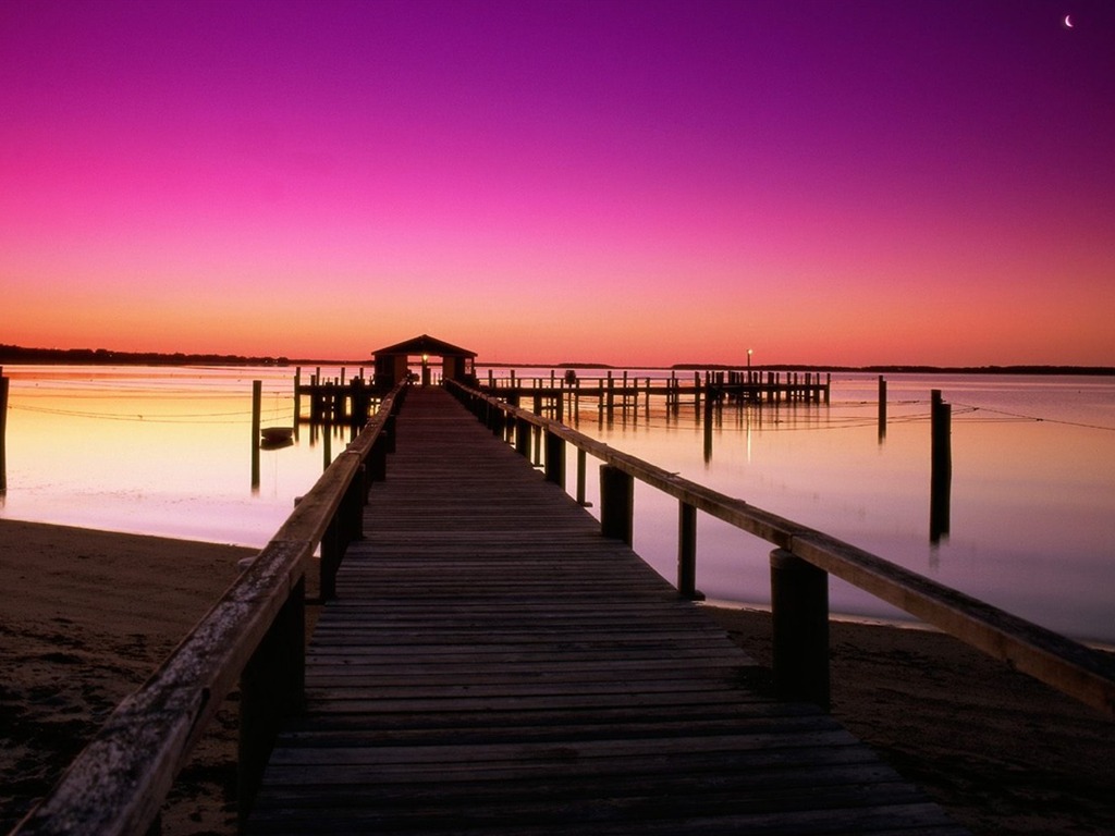 Beautiful sunrise and sunset wallpaper #14 - 1024x768