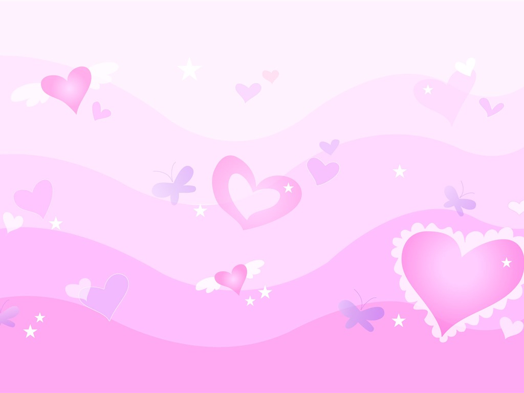 Valentýna Tapety na plochu láska Téma (2) #4 - 1024x768