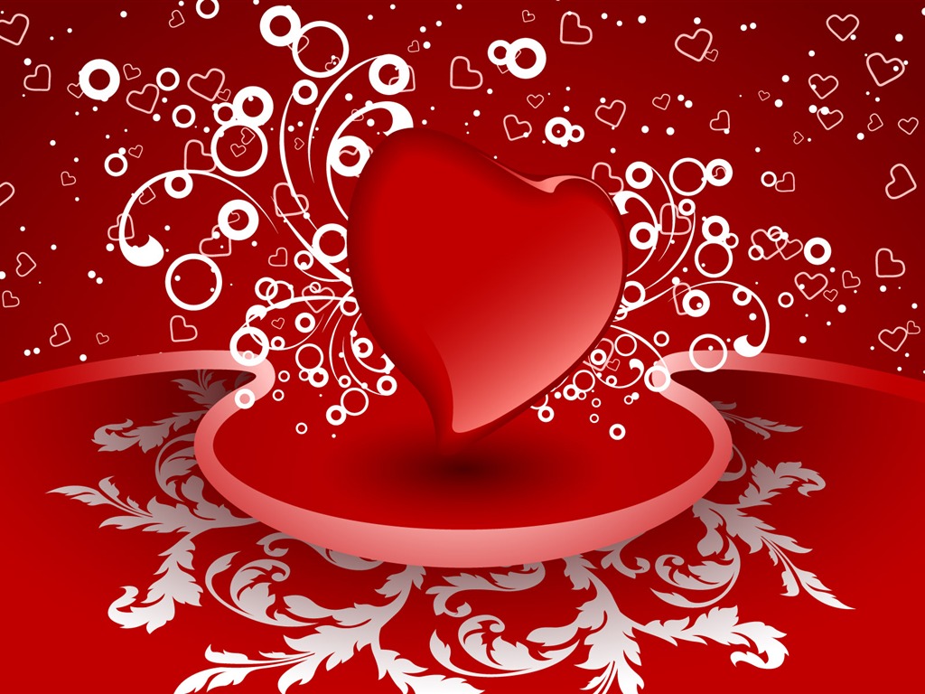 Valentýna Tapety na plochu láska Téma (2) #8 - 1024x768