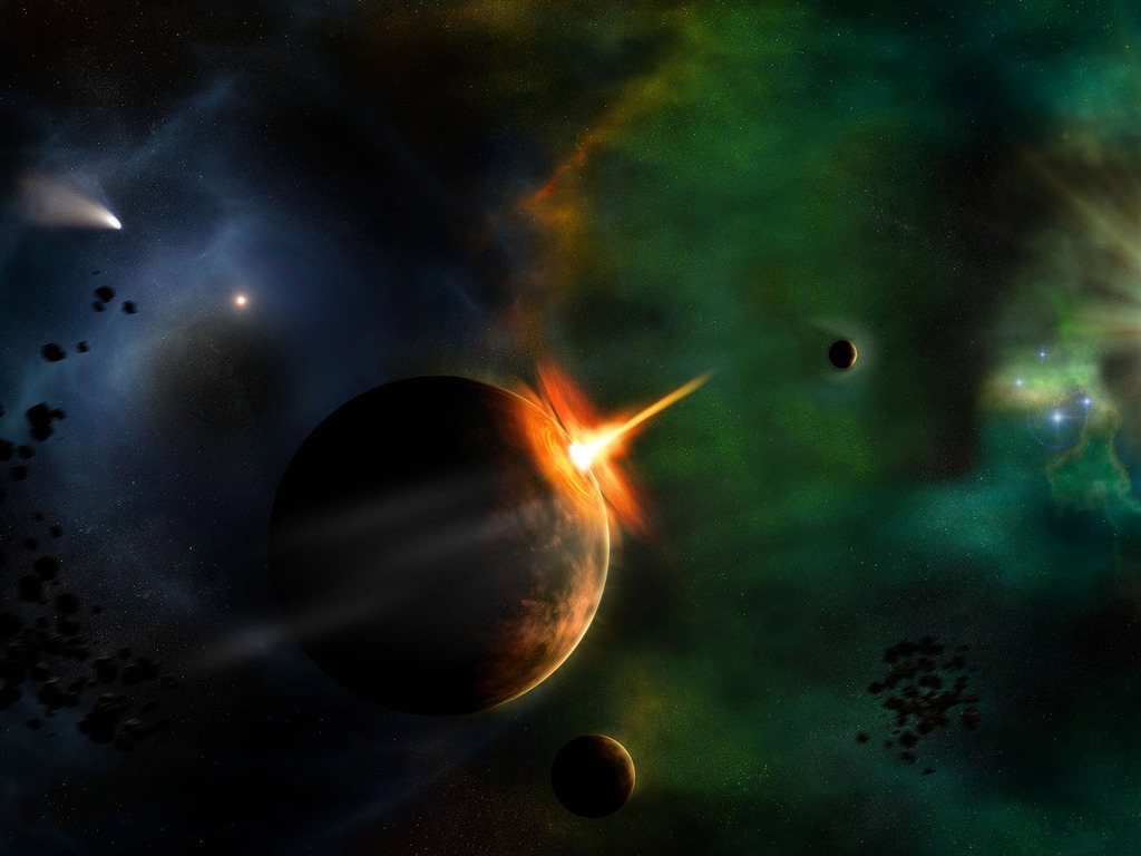 無限遐思 3D星空專輯壁紙 #5 - 1024x768