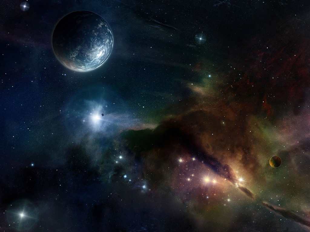 無限遐思 3D星空專輯壁紙 #10 - 1024x768