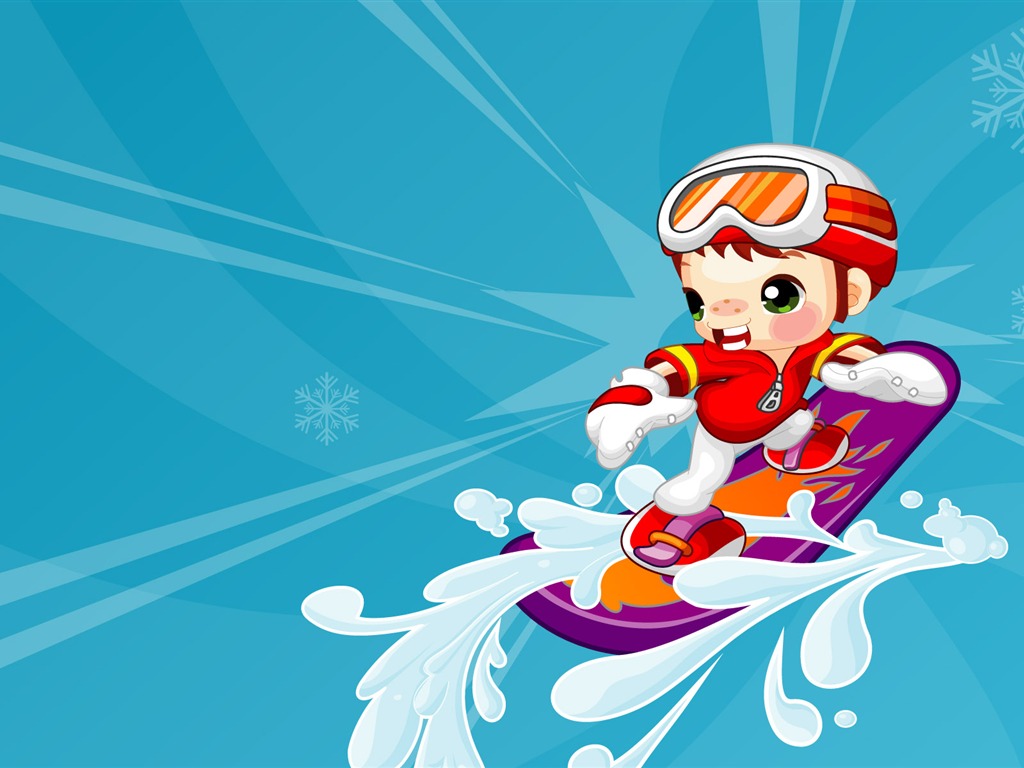 Vector Cartoon Child Wallpaper (1) #6 - 1024x768