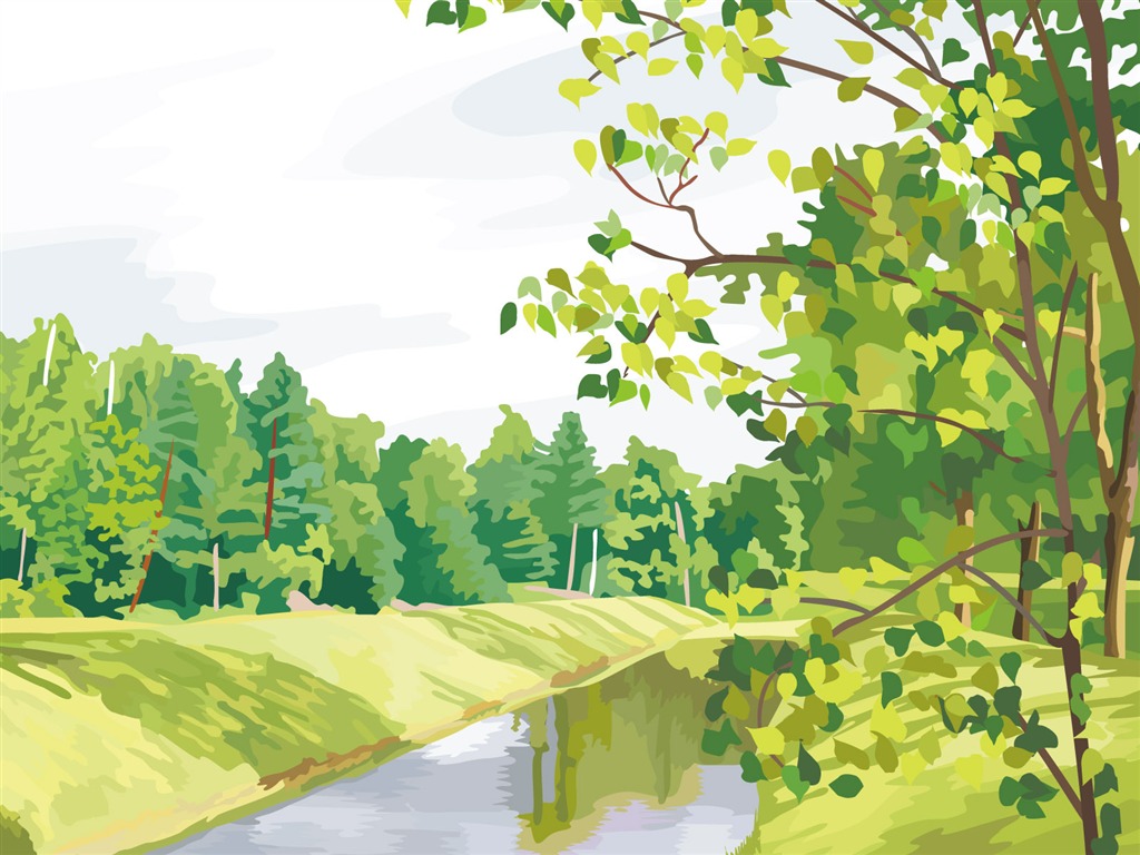 Vector Scenery Bilder (2) #16 - 1024x768