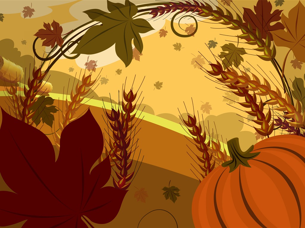 Thanksgiving Thema Tapete (3) #16 - 1024x768