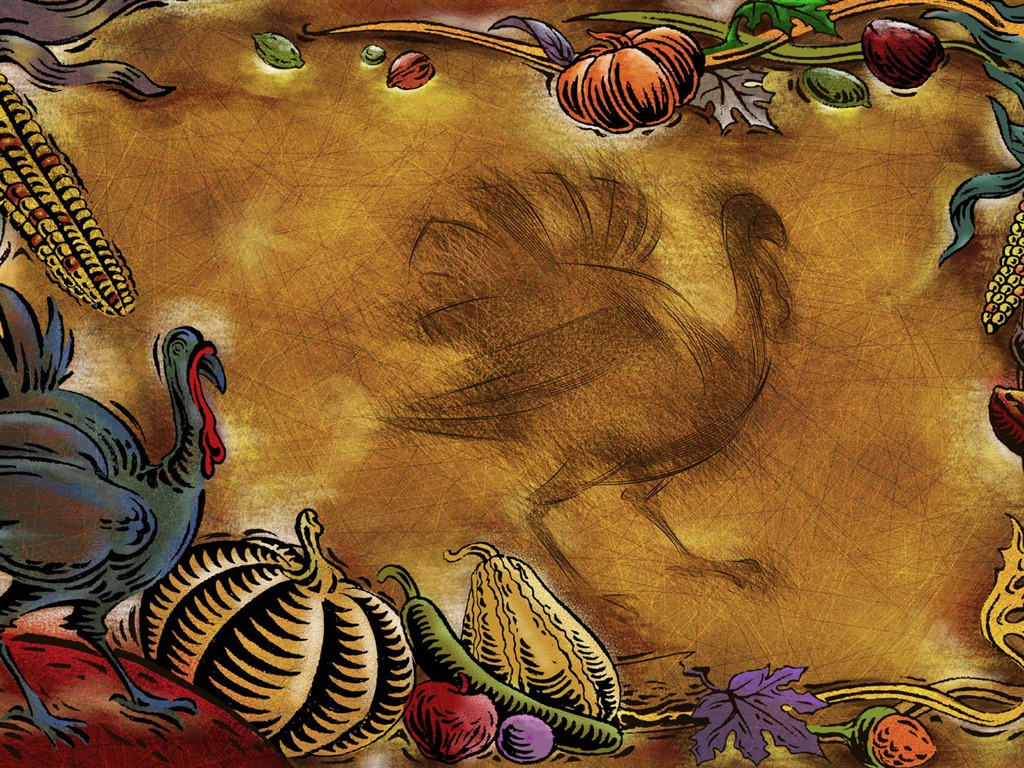 Thanksgiving Thema Tapete (3) #20 - 1024x768