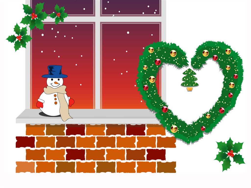 ベクタークリスマスの壁紙(1) #20 - 1024x768