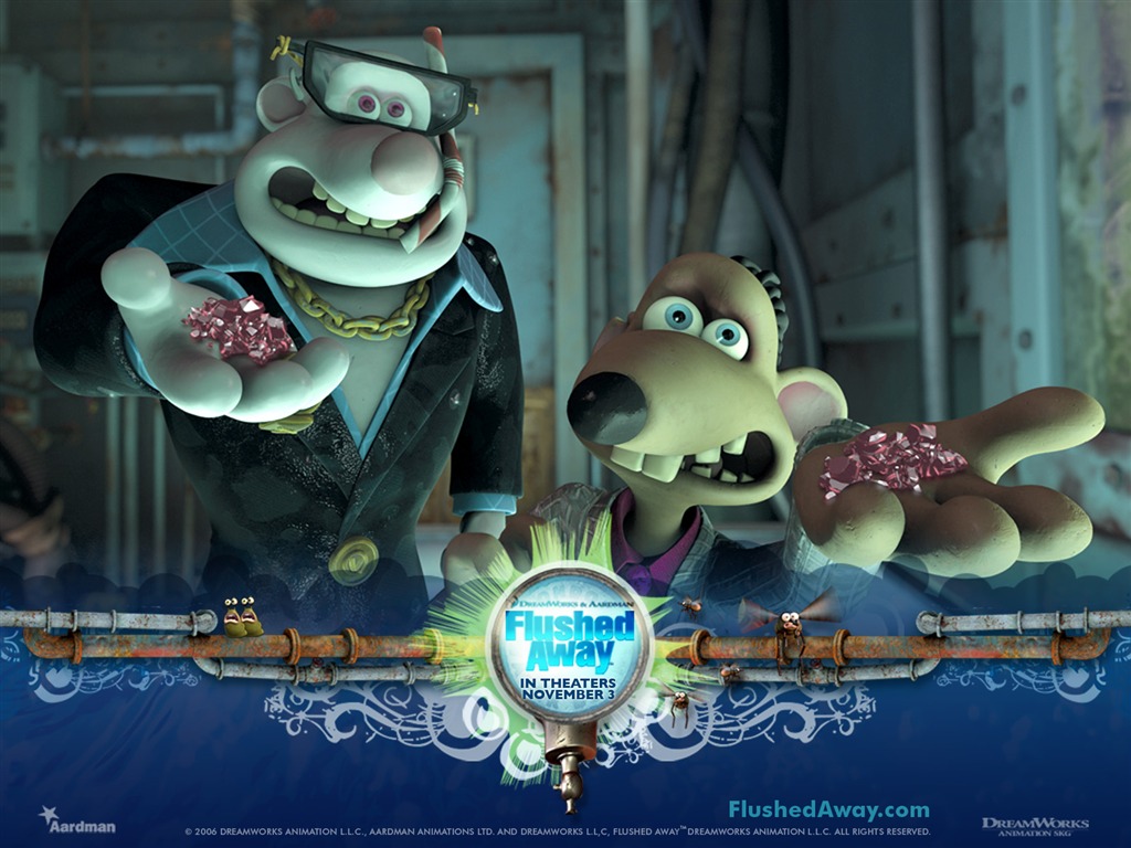 Flushed Away fondo de pantalla #14 - 1024x768