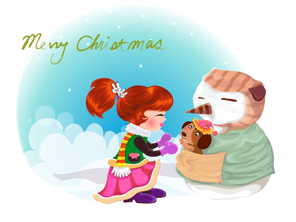 Vectorial de fondos de pantalla de Navidad (2) #12 - 1024x768