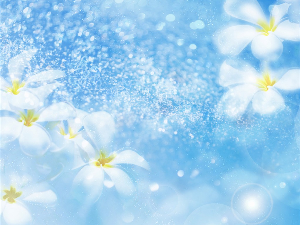 夢幻CG背景花卉壁紙 #7 - 1024x768