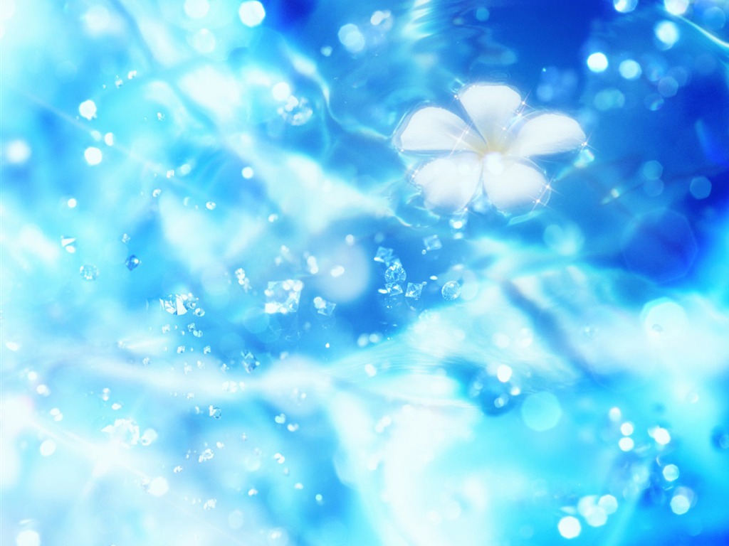 梦幻CG背景花卉壁纸12 - 1024x768