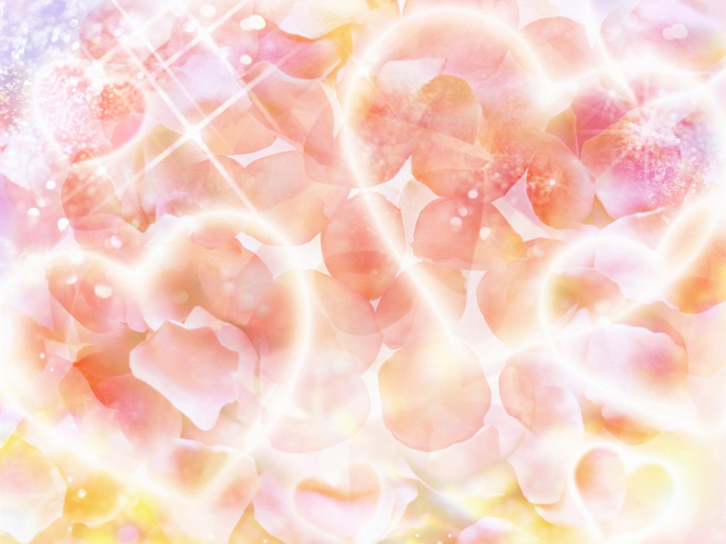 梦幻CG背景花卉壁纸17 - 1024x768