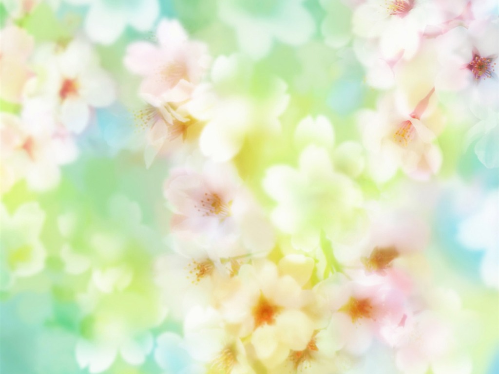 梦幻CG背景花卉壁纸20 - 1024x768