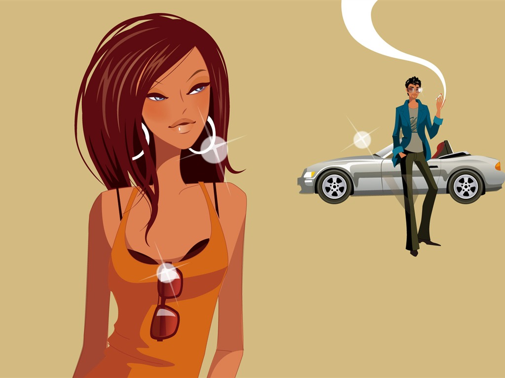 Vector Wallpaper leisure life (3) #5 - 1024x768