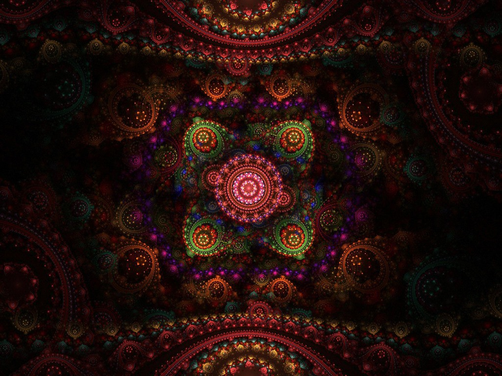 Dream květinovým vzorem tapety (2) #5 - 1024x768