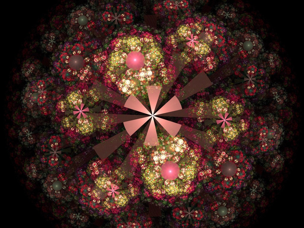 Dream květinovým vzorem tapety (2) #14 - 1024x768