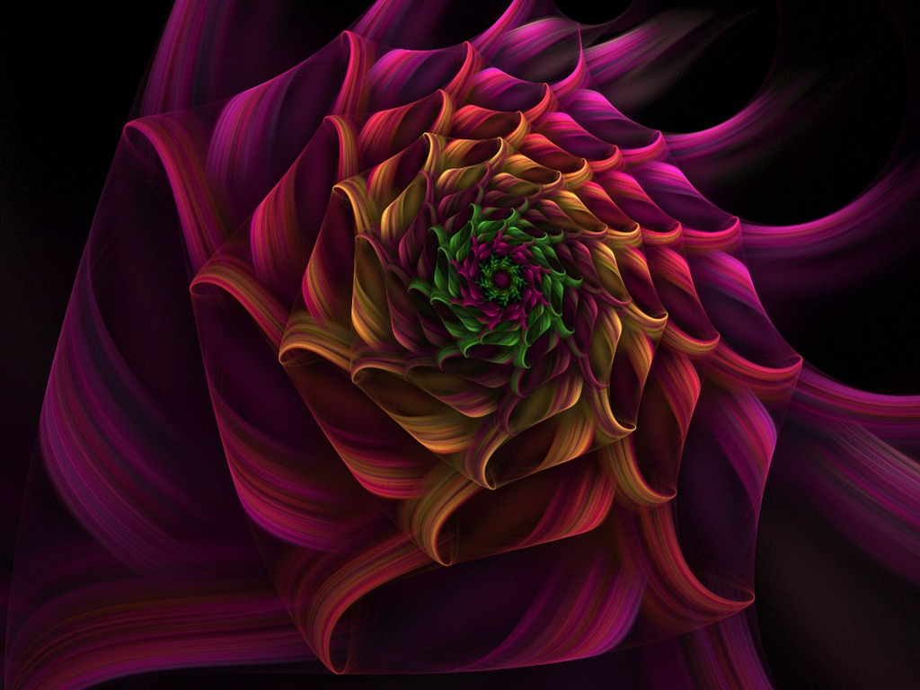 Dream květinovým vzorem tapety (2) #17 - 1024x768