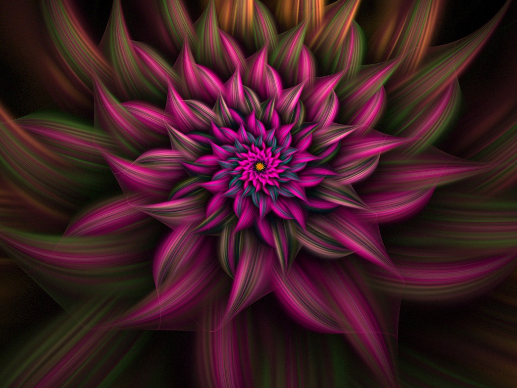 Dream květinovým vzorem tapety (2) #18 - 1024x768