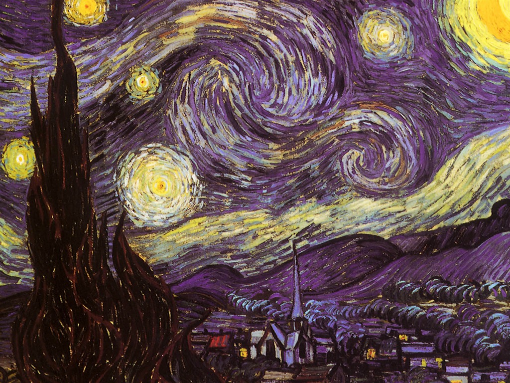 Vincent Van Gogh malování tapetu (2) #11 - 1024x768