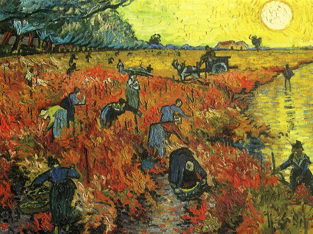 Vincent Van Gogh malování tapetu (2) #12 - 1024x768