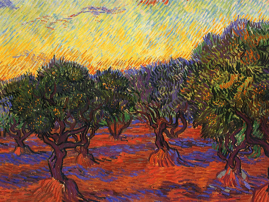 Vincent Van Gogh malování tapetu (2) #13 - 1024x768