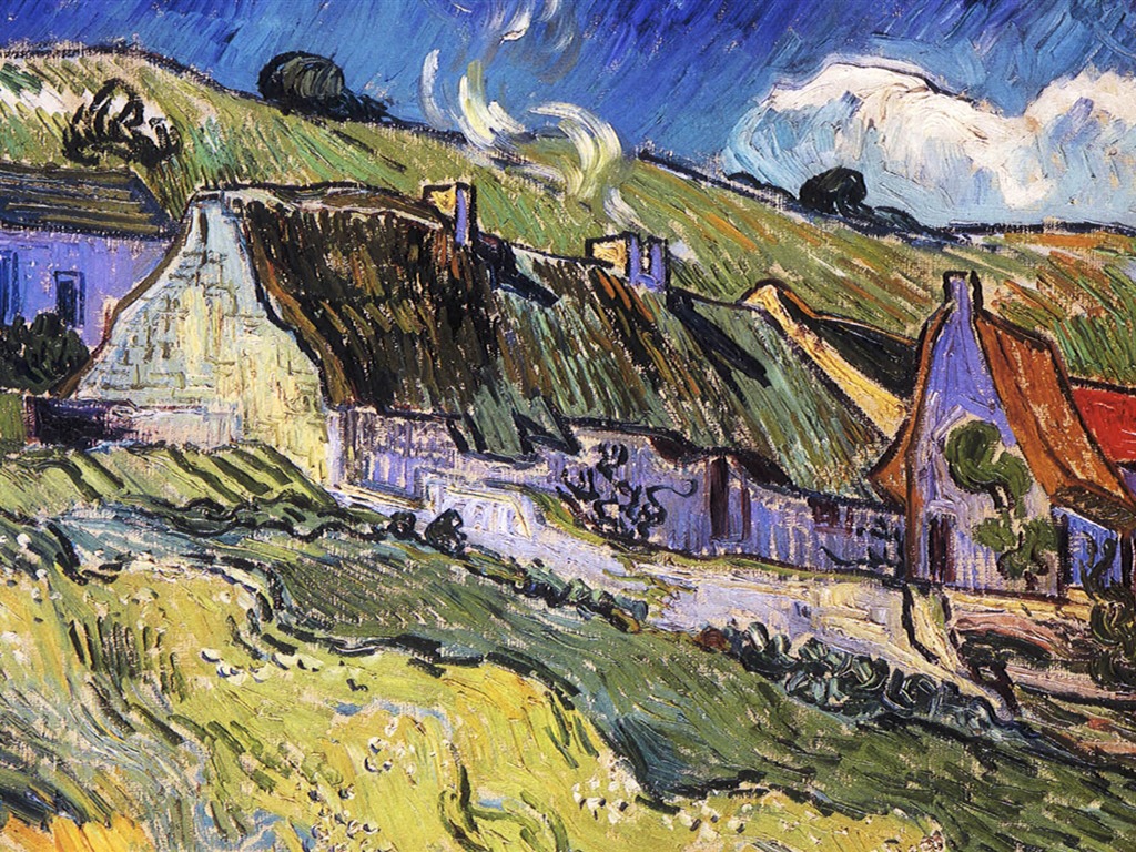 Vincent Van Gogh malování tapetu (2) #18 - 1024x768