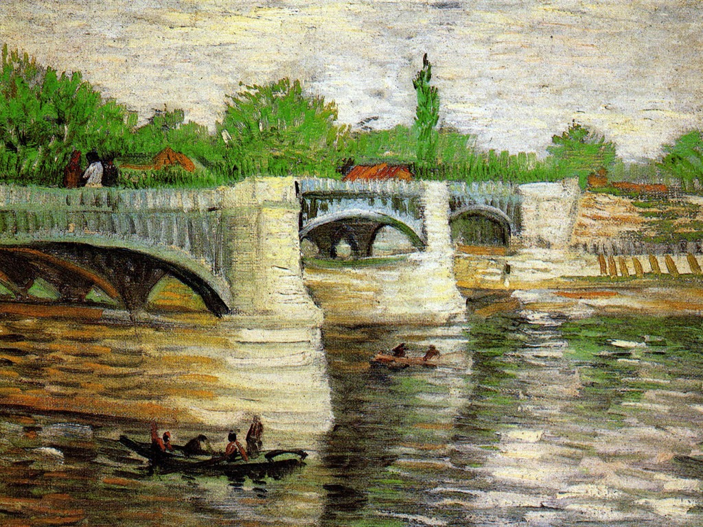 Vincent Van Gogh malování tapetu (2) #20 - 1024x768