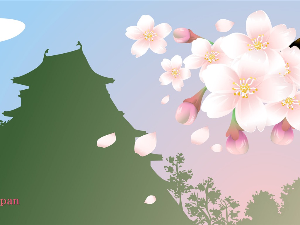 國家與鮮花 壁紙(一) #15 - 1024x768