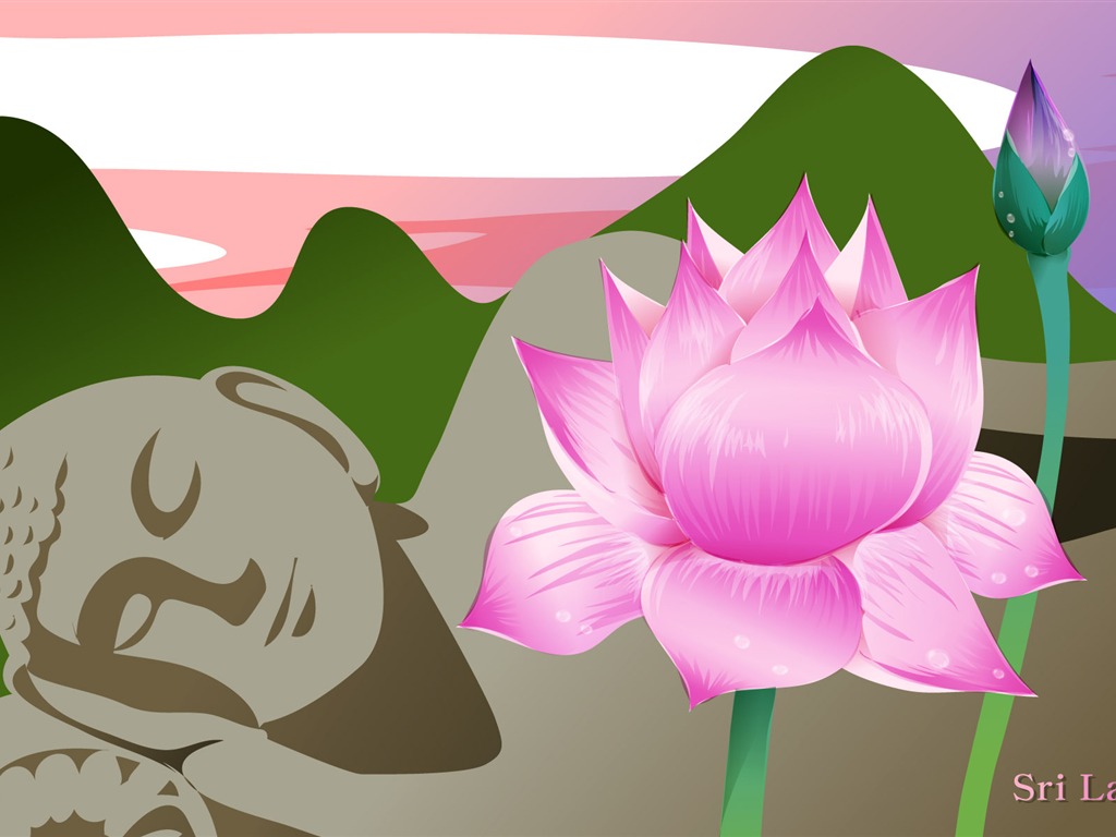 國家與鮮花 壁紙(二) #3 - 1024x768