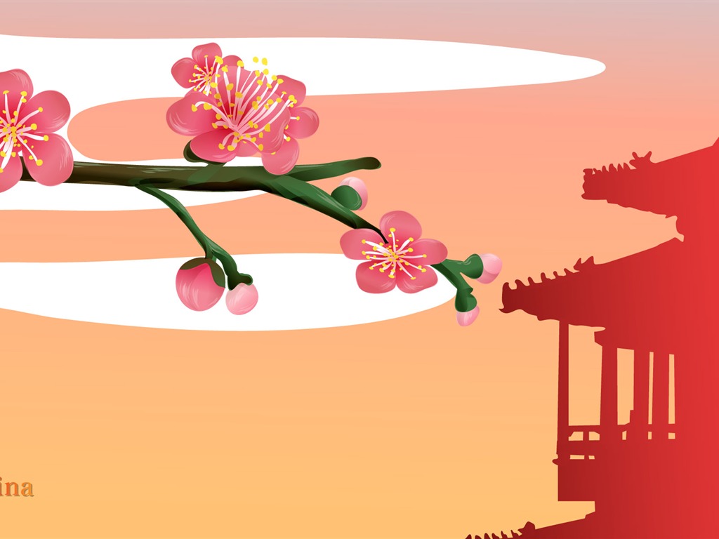 國家與鮮花 壁紙(二) #19 - 1024x768