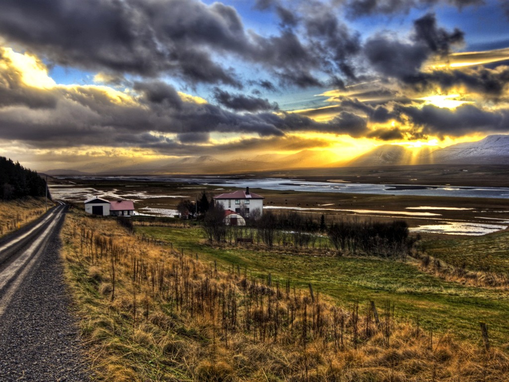 아이슬란드어 풍경의 HD 월페이퍼 (2) #6 - 1024x768