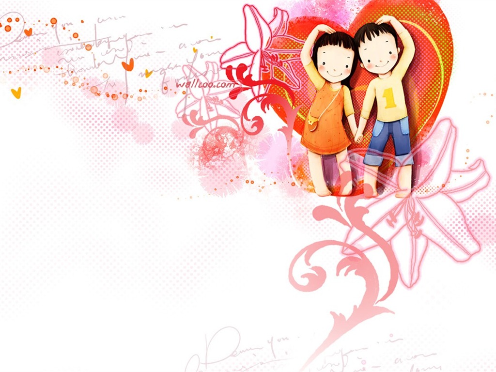 Webjong chaud et doux des couples peu illustrateur #11 - 1024x768