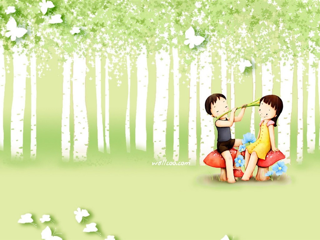 Webjong chaud et doux des couples peu illustrateur #16 - 1024x768
