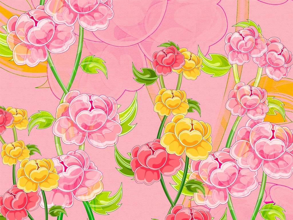 合成花卉 壁紙(二) #16 - 1024x768