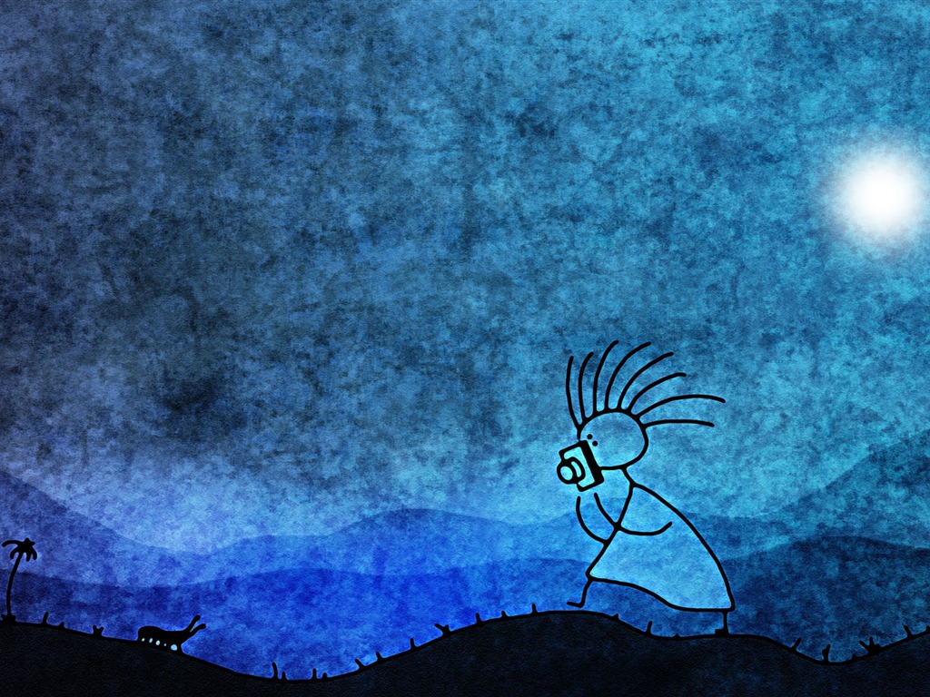 Vlads月亮主題壁紙 #30 - 1024x768