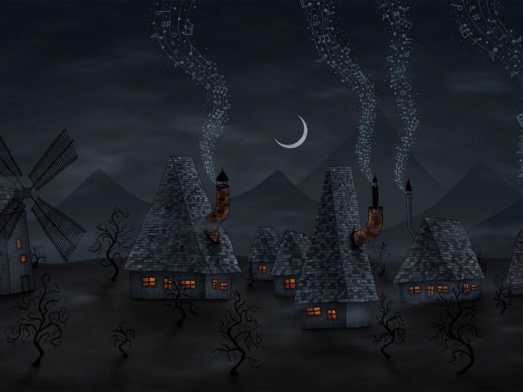 Vlads moon téma wallpaper #36 - 1024x768