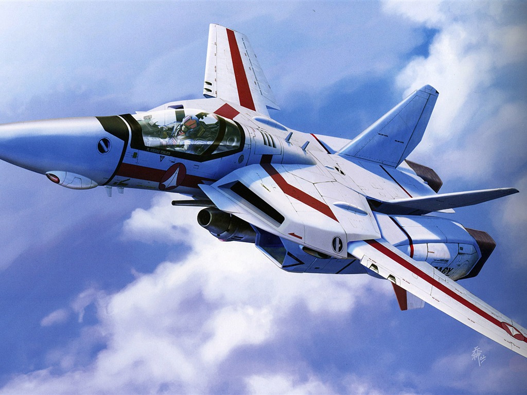 Macross bojovník tapetu (2) #6 - 1024x768