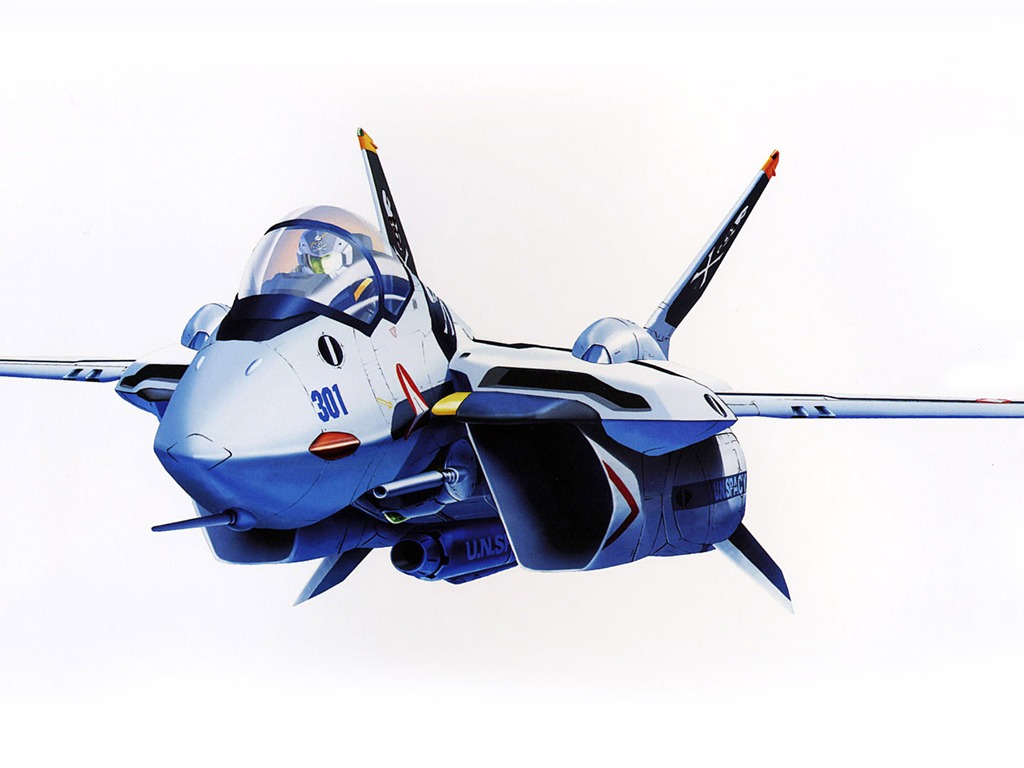 超時空要塞 戰鬥機壁紙(一) #5 - 1024x768