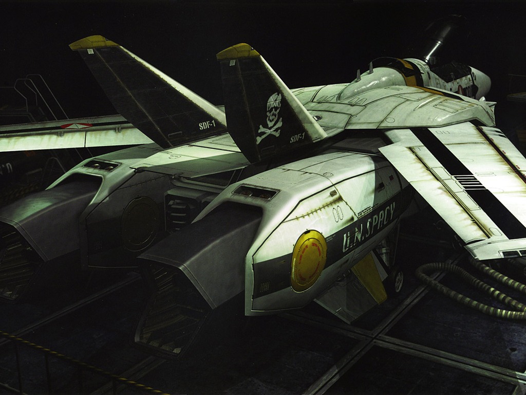 超時空要塞マクロスの戦闘機の壁紙(1) #8 - 1024x768