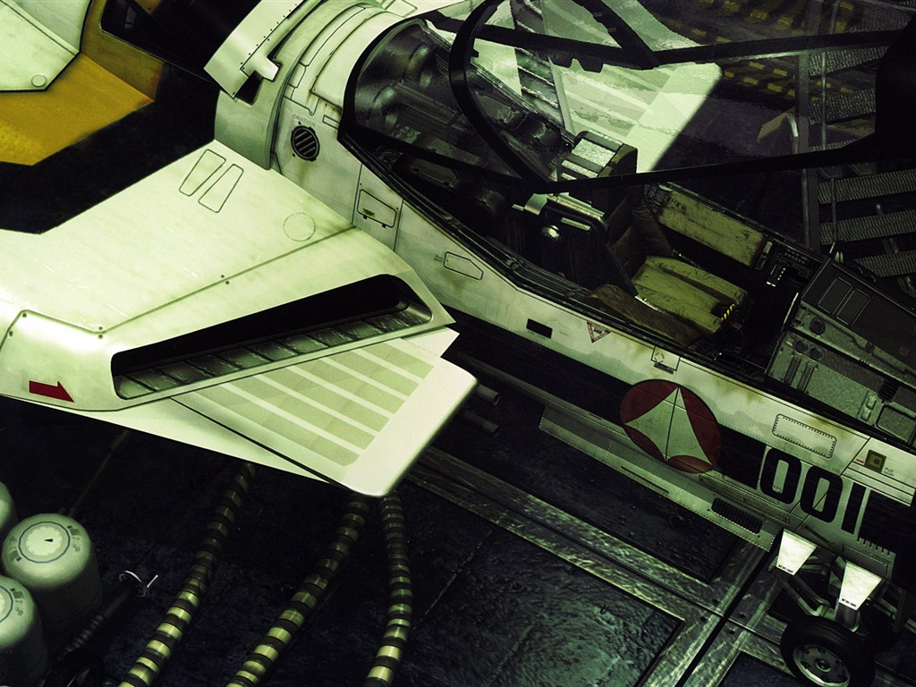 超時空要塞マクロスの戦闘機の壁紙(1) #9 - 1024x768