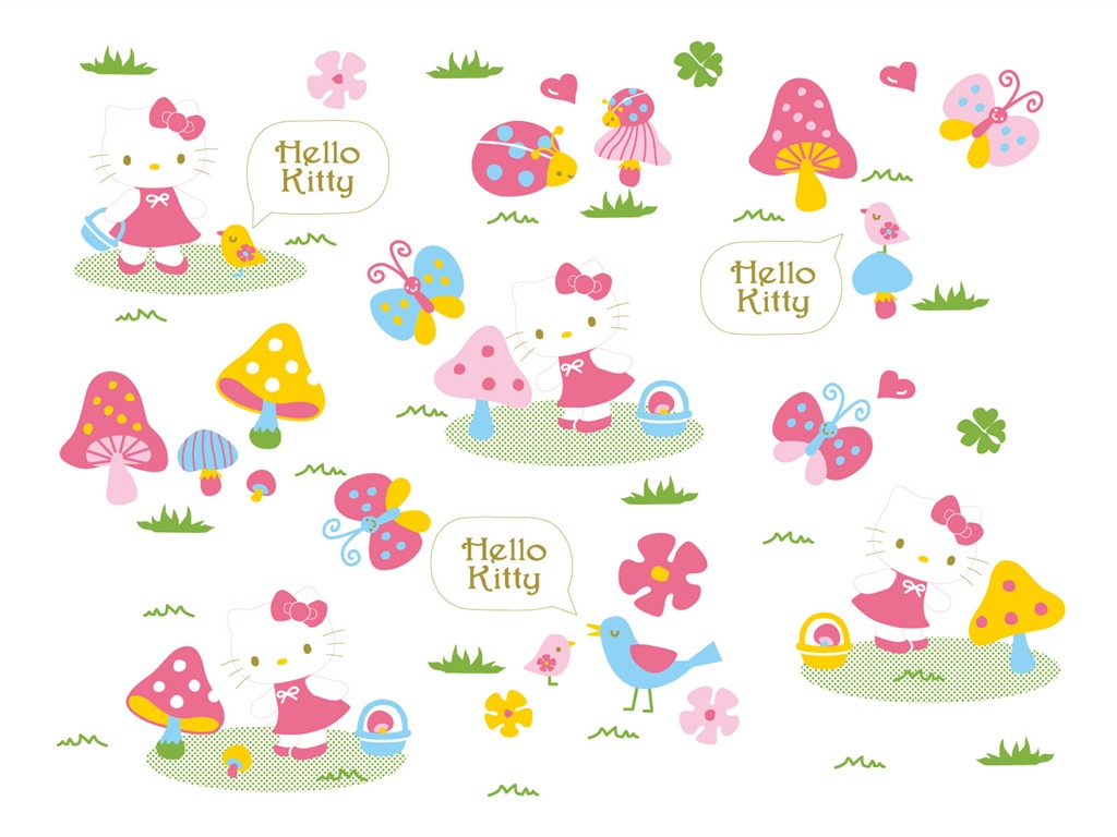 HelloKitty 壁紙(一) #2 - 1024x768